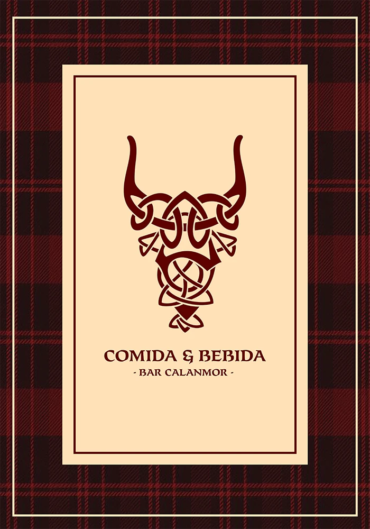 Food and drinks menu at Calanmor Pub in Málaga